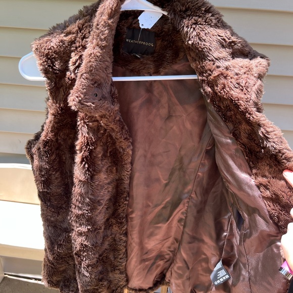 WEATHERPROOF chocolate brown warm womans small vest - Picture 5 of 6